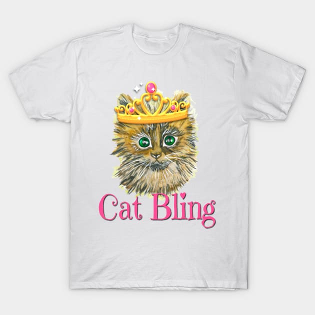 Cat Bling T-Shirt by AlondraHanley